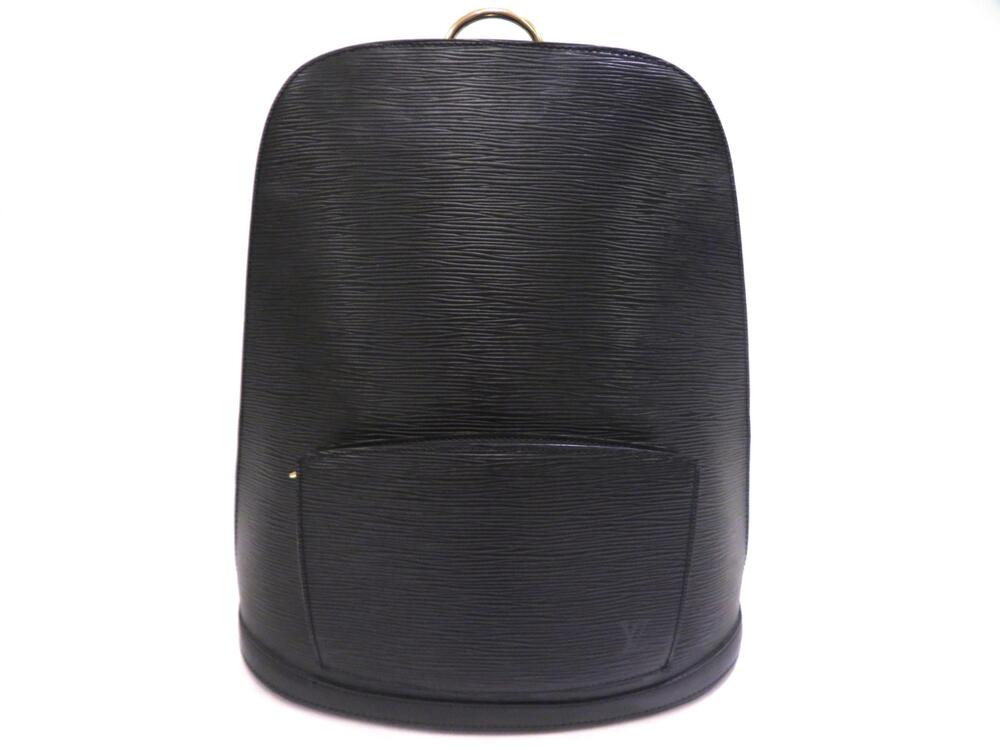LOUIS VUITTON Backpack Gobelin Bag Epi Noir Black SS